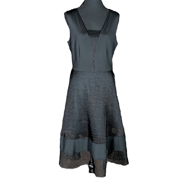 COPY - Whimsigoth midi length netted two layered black dress women's size large - Picture 2 of 16